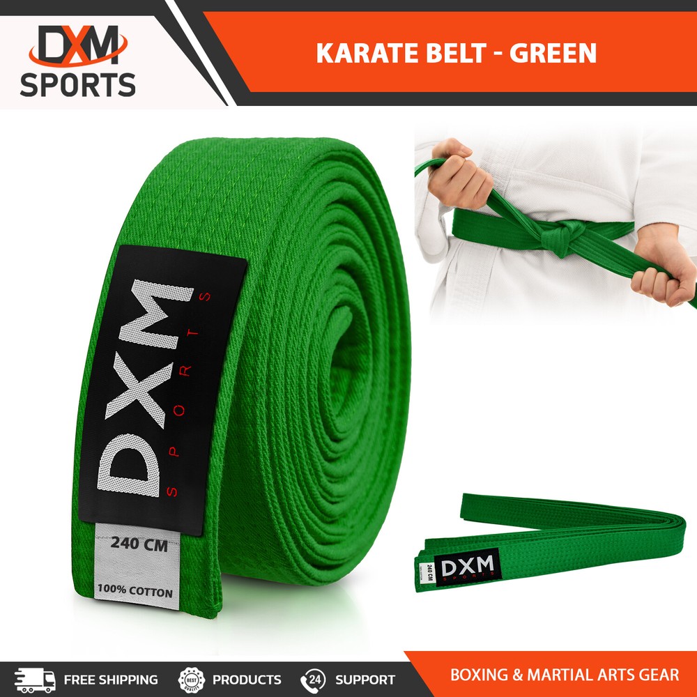 DXM Karate Belts 4cm Wide Solid Belts Martial Arts Taekwondo Judo Hapkido 240cm
