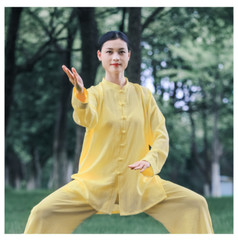 Summer Breathable Short Sleeve Kung Fu Shirts Wing Chun Training Vintage Sport