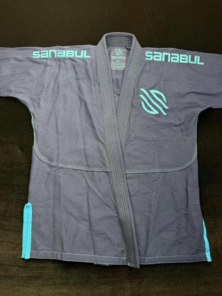 Sanabul BJJ Gi Jacket Kimono Top A3 Blue Mens Adult Jiu Jitsu Training