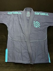 Sanabul BJJ Gi Jacket Kimono Top A3 Blue Mens Adult Jiu Jitsu Training