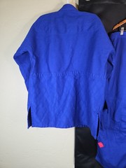Fuji Kimonos Gi Set Men Sz 5 Blue Jiu Jitsu Uniform Jacket Pants Traditional