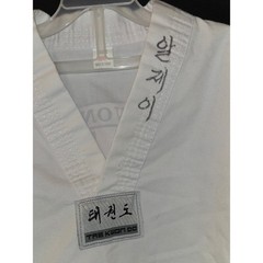 Kids Taekwondo Uniform Top Martial Arts Gi Jung’s Academy Size 000/120