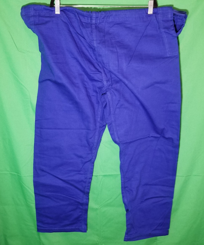 Moya Brand Blue Brazilian Jiu Jitsu Men A4 Judo 230lbs-260lbs GI Pants Only