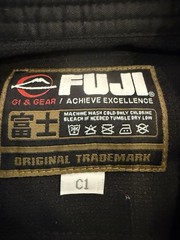 Fuji Gi Gear Youth Black Kimono Martial Arts Top Only Size C1 NWT New $79