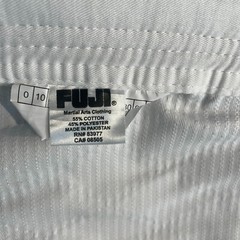 Fuji Judo Gi White Adult and Kids Unisex Includes Judo Belt Judo BJJ Jiujitsu