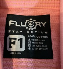 Fluory Grappling F1 Pink Koi Fish 100% Cotton Karate Jacket Lined Embroidered ￼