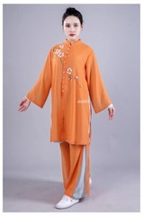 Women Soft Silk Satin Tai Chi Suit Kung Fu Wushu Martial Uniform Jacket Pants