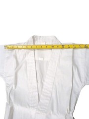 KI Martial Arts Uniform Set Karate Taekwondo Jacket Pant Belt White Sz 000 Child
