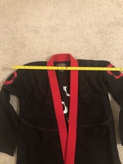 Global Martial Arts Brazilian Jiu Jitsu Size A0 Black Top Only Sports