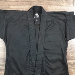 Adidas Karate Kata Martial Arts Kids WKF Approved Black Heavyweight Uniform Coat