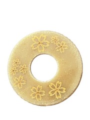 8mm SAKURA Patterned Leather Tsuba-Kendo accessories shinai tsub