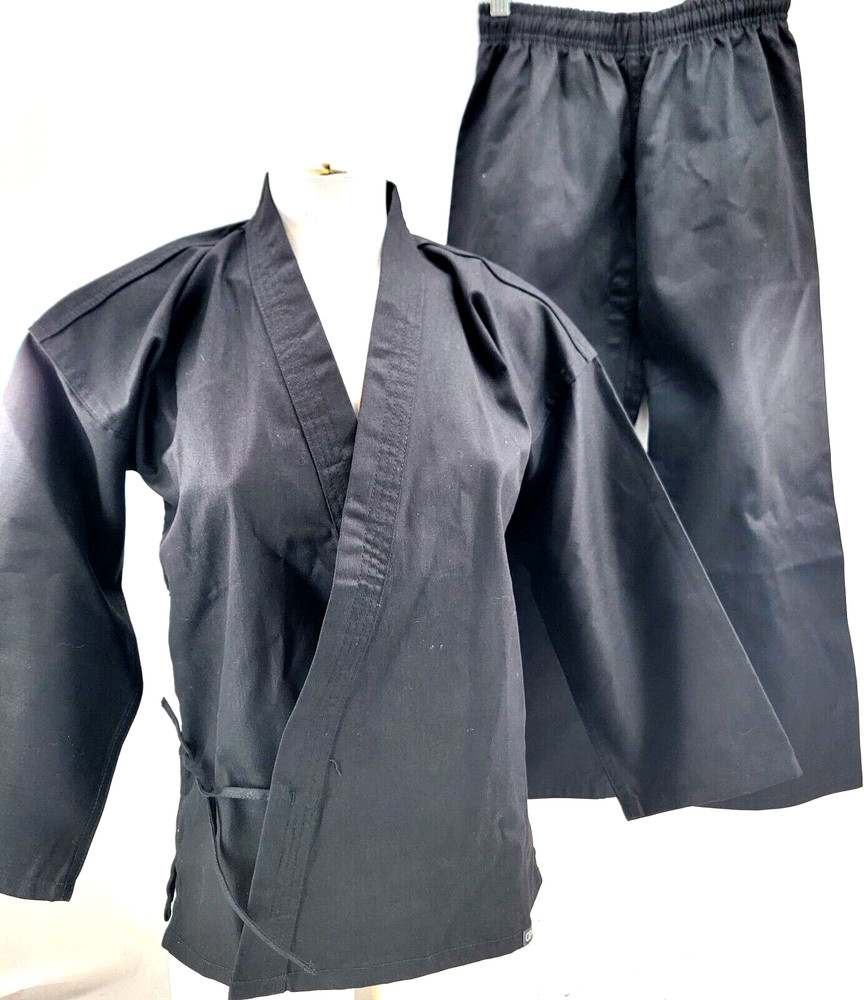 NEW Century Gi Jacket & Pants Martial Arts 2-Piece Black Uniform Youth Size 1