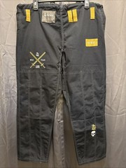 War Tribe Patriot Jiu Jitsu Size: A1H -Black Pants 10oz Ripstop Black and Gold