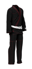 Martial Sports Brazilian Jiu Jitsu Gi Uniform – Black/Red, Free Belt, Free Ship