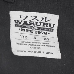 Wasuru Budo Uniform Size 3 Black Hap Ki Do