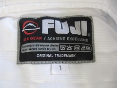 Fuji Core Gi Gear Kimono Martial Arts TOP & BELT ONLY 83977 White Sz 1 NEW