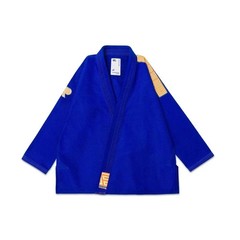 Albino & Preto Herringbone BJJ Gi Blue – Premium BJJ Kimono Lightweight Jiu-Jits