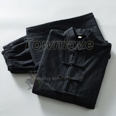 Soft Cotton Linen Tai Chi Uniform Wing Chun Kung Fu Suit Casual Tang Clothes