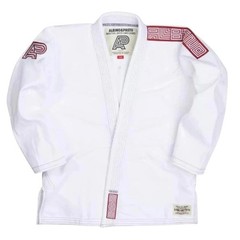 Albino & Preto BJJ Gi Batch 8 White Jiu Jitsu Uniform 450GSM with Bag