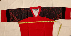NIB! Century Martial Arts Demo Team Gi Pullover Top Red Black Adult Size Med