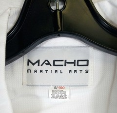 Macho Martial Arts Charlotte NC Uniform Size 5/190 Jacket & Pants White NEW