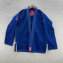 Gold BJJ Aeroweave Jiu Jitsu Gi Top Blue Mens A3L Cotton Martial Arts Fighting