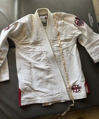 Lanky Pro Fight Gear Tall Pearl Weave Gi Jacket 550 V3 A2L Jacket White BJJ