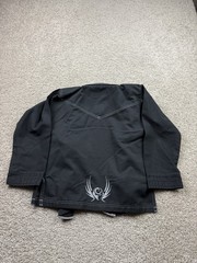 Origin Jiu Jitsu Gi Youth 7/8 Black Contrast Stitching Martial Arts Kimono