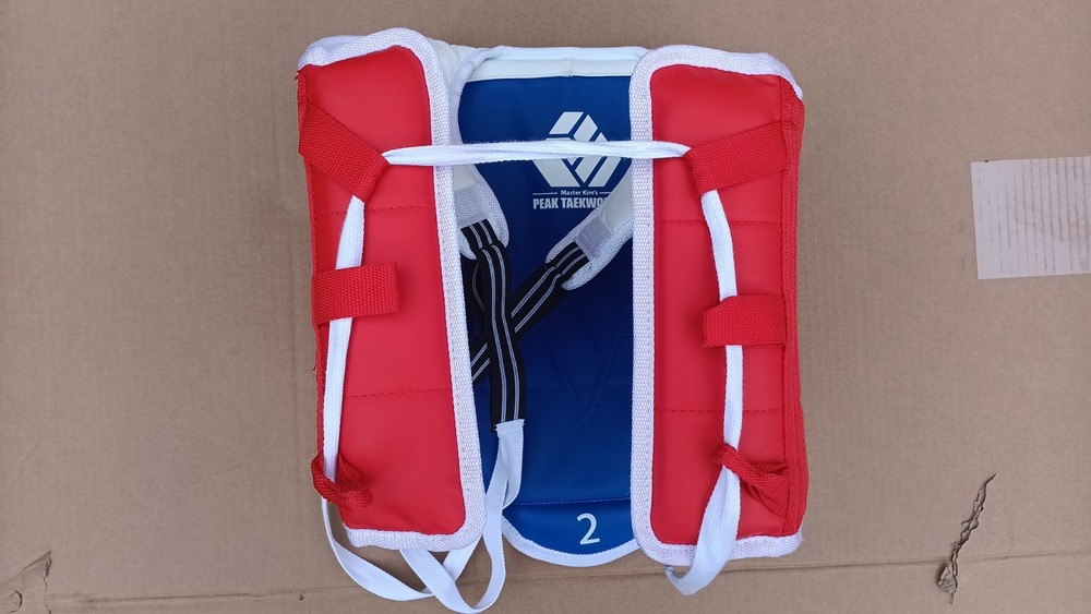 Master Kim’s Peak Taekwondo Chest Guard 2 Size S L-33″ H-16.5″