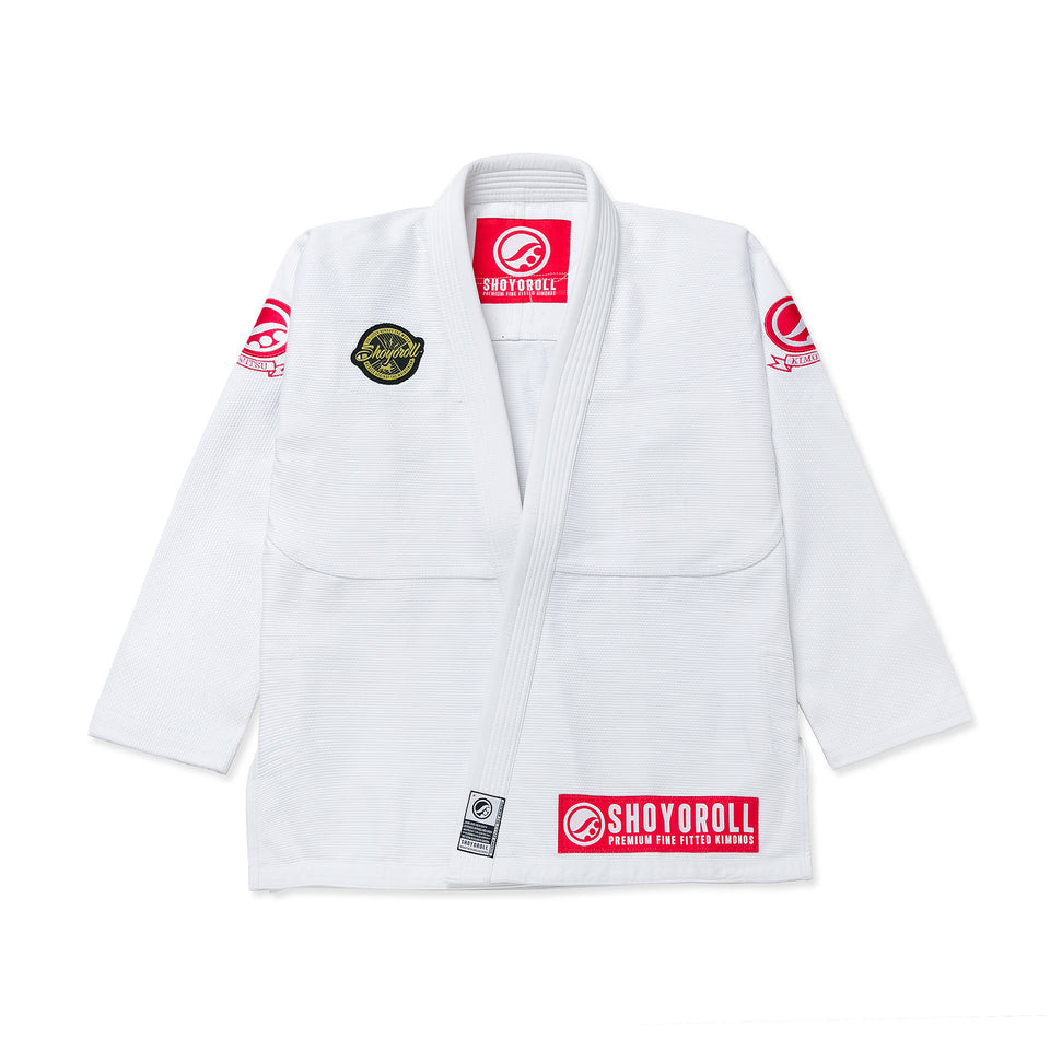 Custom White BJJ Gi Professional Training Kimono 450 GSM Pearl Weave Jacket 10