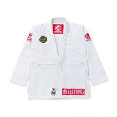 Custom White BJJ Gi Professional Training Kimono 450 GSM Pearl Weave Jacket 10