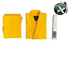 Worios Lightweight Pro 2.0 Brazillian Jiu-Jitsu Gi Yellow Adults Pre-Shrink