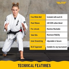 Elite Sports Ultra Light Womens BJJ GI IBJJF