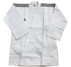 Adidas Champion 3-stripe Open Dobok/Martial Uniform/TaeKwonDo/Karatedo/Gis/White