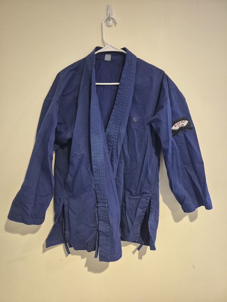 Martial Arts Training Uniform Karate Suit Blue Uniform Set Jacket and Pants