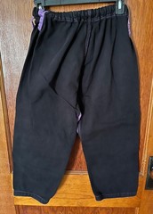 Sanabul martial arts Gi uniform top pants Ju Jitsu black purple size W1