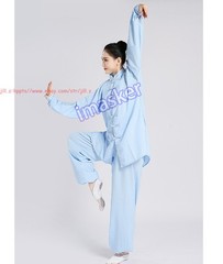 Unisex Cotton Kung Fu Tai Chi Uniform Morning exercise martial arts Clothes Suit