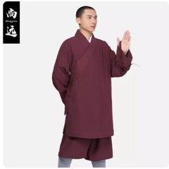 Cotton Linen Buddhist Monk Kung Fu Tai Chi Shaolin Temple Set Meditation Uniform
