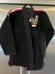 NEW Venum Brazilian Jiu-Jitsu BJJ Gi Absolute Black Size A1.5 Adult Kimono
