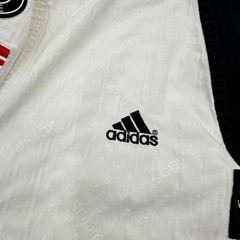 Vtg Adidas Taekwondo Dobok Uniform Top Size 00 130cm WTF Patches USA Korea