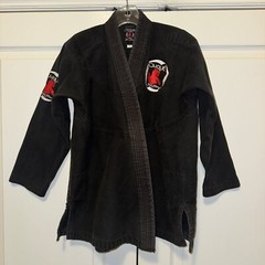 Caique Jiu Jitsu Youth Gi Embroidered Lightweight Black Size M3