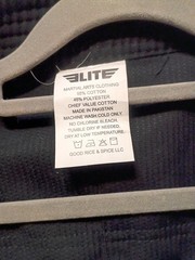 Elite Sports MMA Jiu Jitsu Gi Black ET1000 Size F4 Top only
