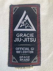 Gracie Jiu-Jitsu Official Gi 100% Cotton White Adult Unisex 4/170 Gi and pants