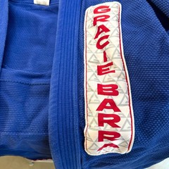 Gracie Barra Gi Jiu Jitsu Kimono Size A2 Blue Equipe Storm 100% Cotton GB MMA