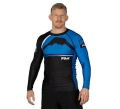 Fuji Mount MMA BJJ Jiu-Jitsu LongSleeve Long Sleeve LS Rashguard – Blue