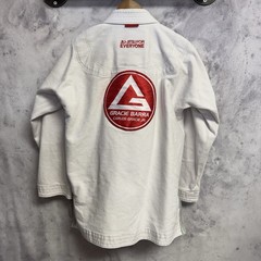 Gracie Barra GB1 Edition Jiu Jitsu Gi Jacket A1 White Cotton Brazilian BJJ Top