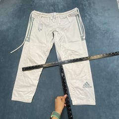 Adidas Dojo Leo Vieira Jiu Jitsu Gi Pants Mens M2 White Martial Arts Drawstring