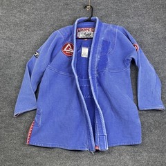 Gracie Jiu-Jitsu Storm Equipe GB BJJ Gi Jacket A2 Blue Kimono Top Adult Med