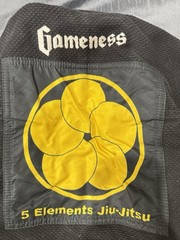 Gameness Air 5 Elements Jiu-Jitsu Gi Black Size 1