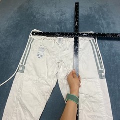 Adidas Dojo Leo Vieira Jiu Jitsu Gi Pants Mens M2 White Martial Arts Drawstring